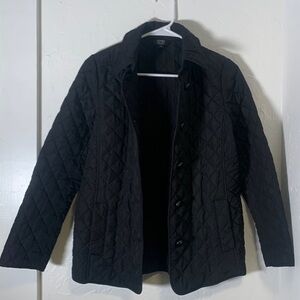 Jones New York Black Quilted Jacket